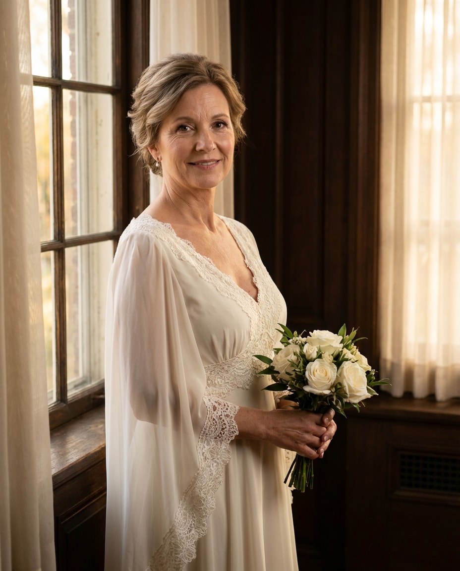 mature bride glow photo