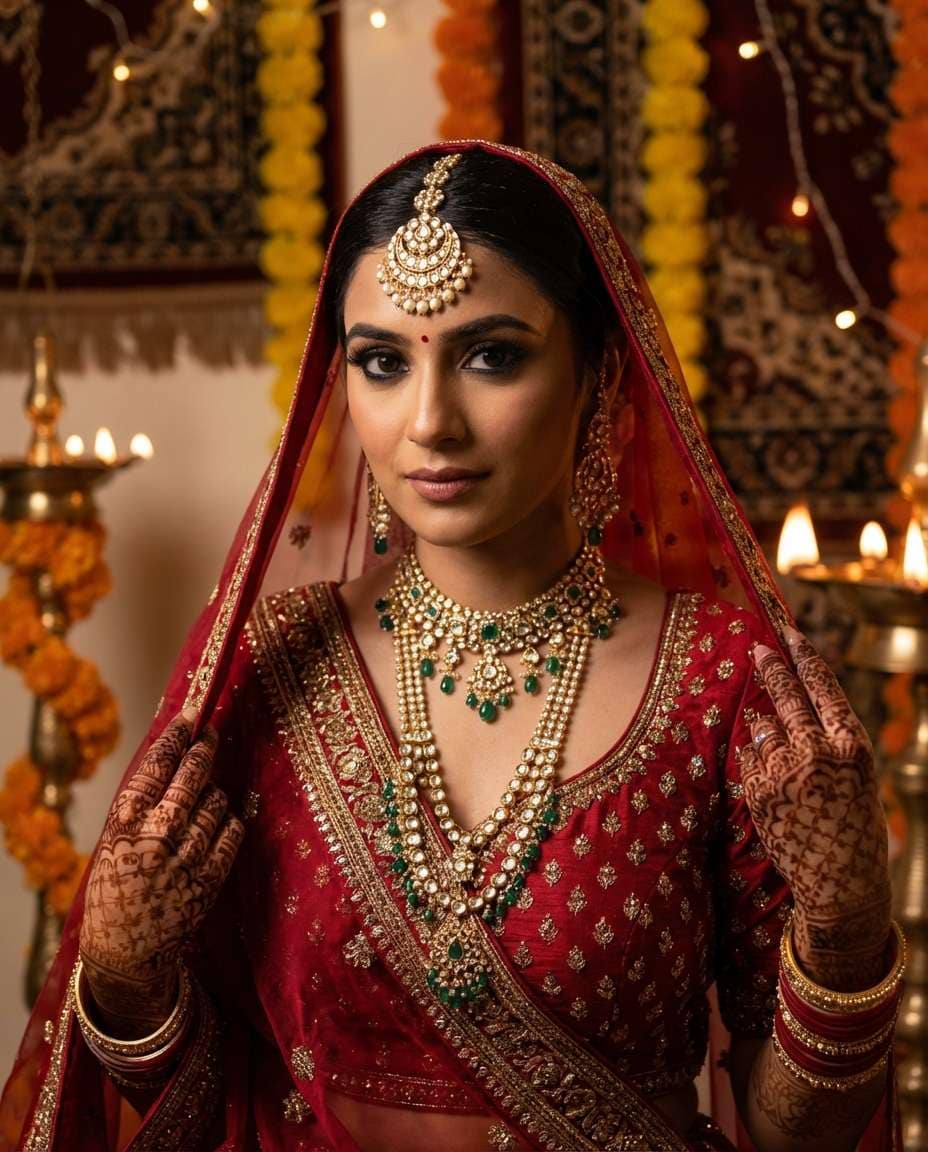 south asian lehenga photo