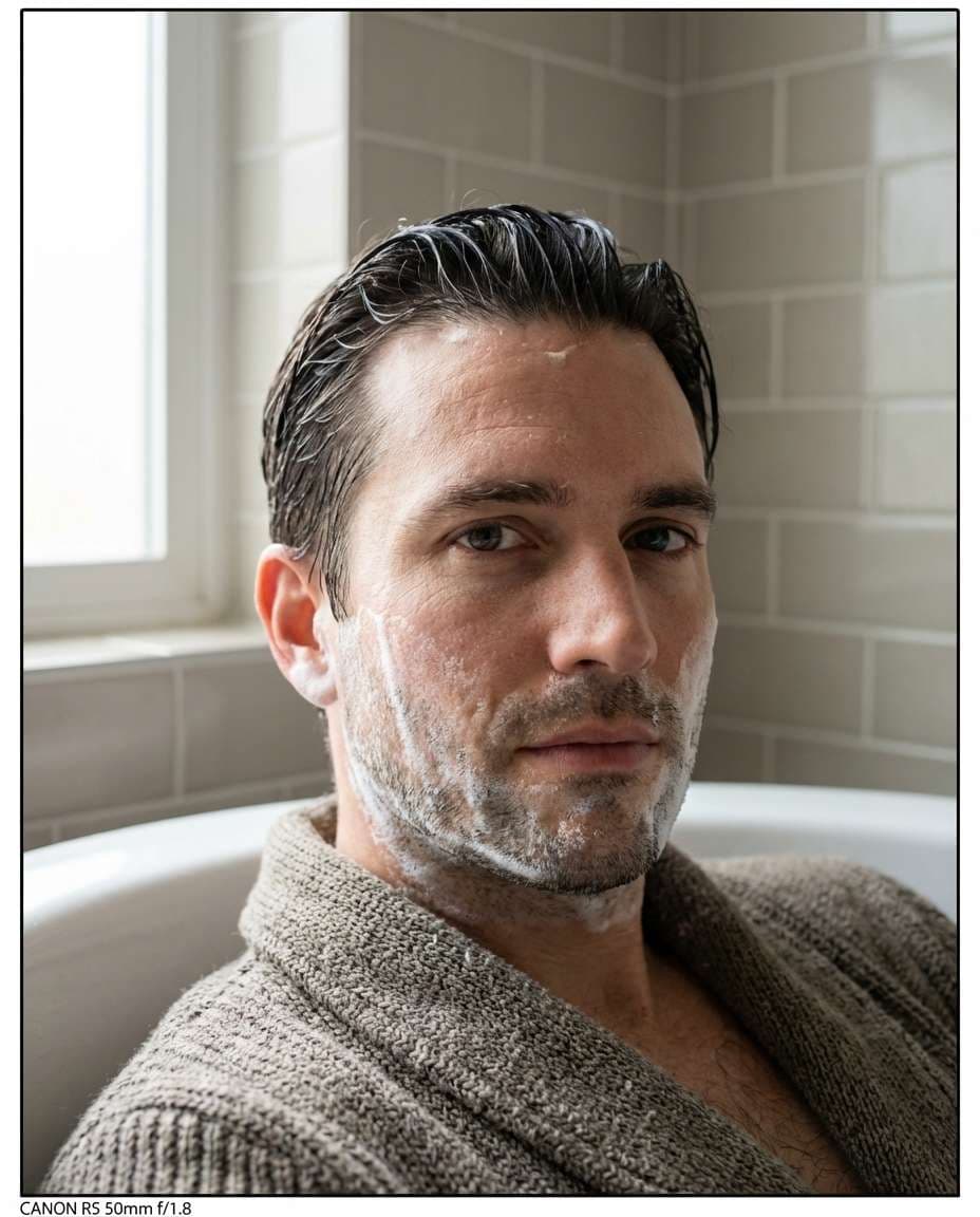 foam cloud portrait photo