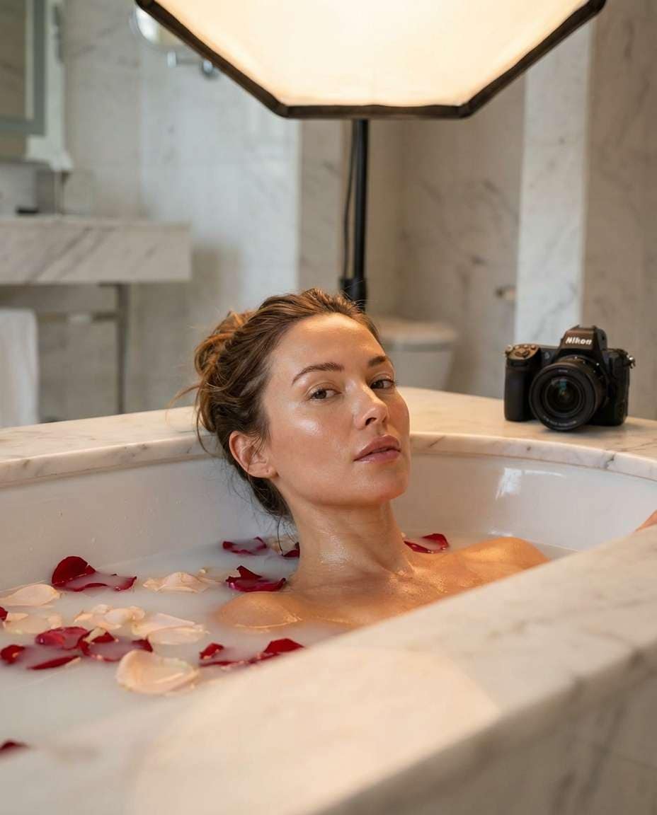 rose petal soak photo