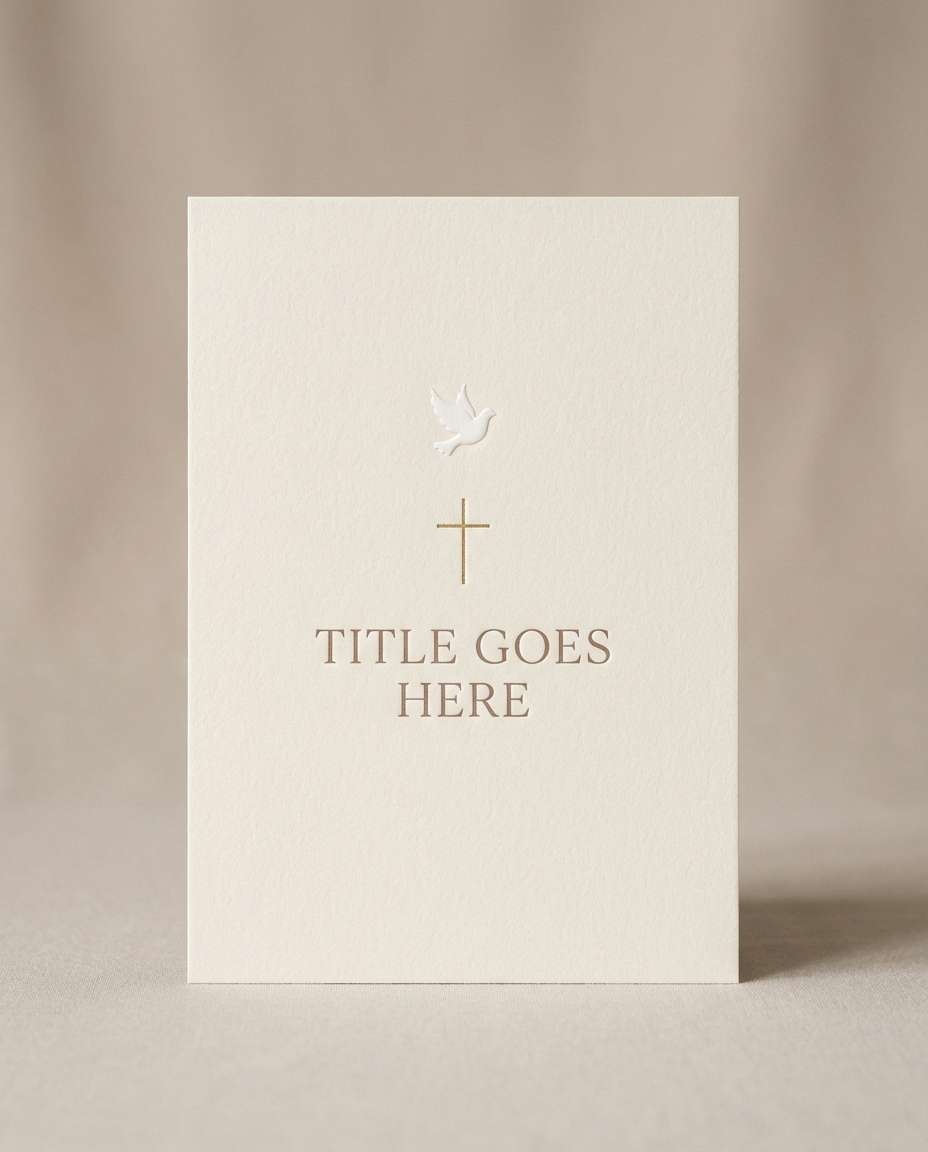 dove and cross minimal photo