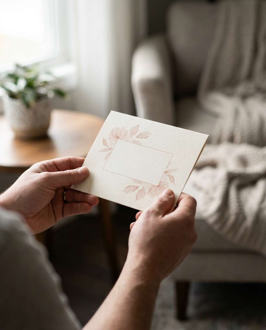 hands holding invite photo