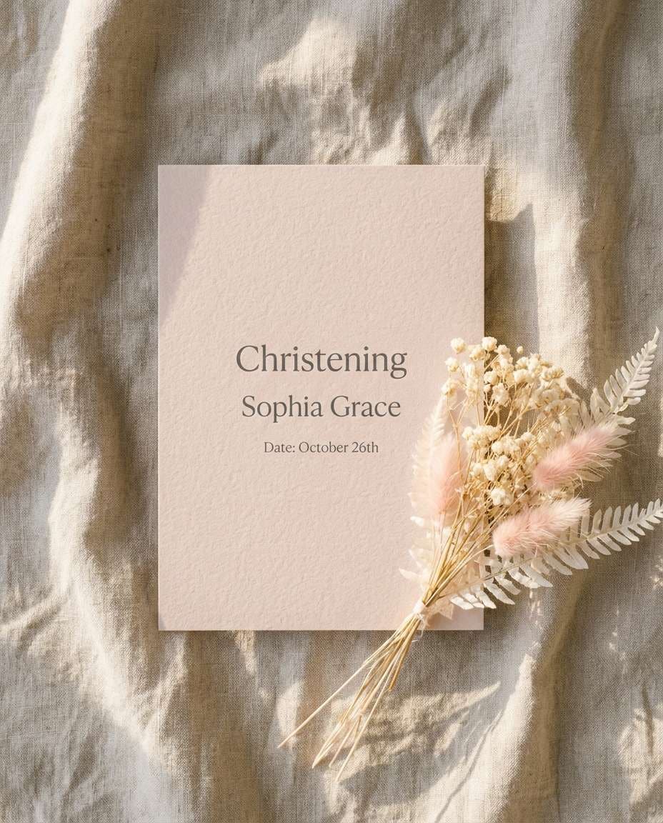 on linen flat lay photo