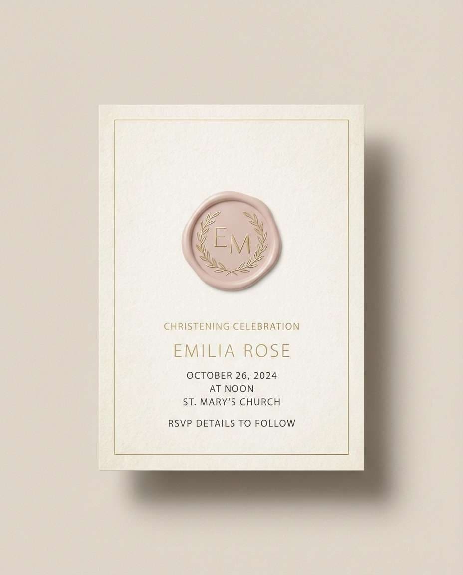 modern monogram seal photo