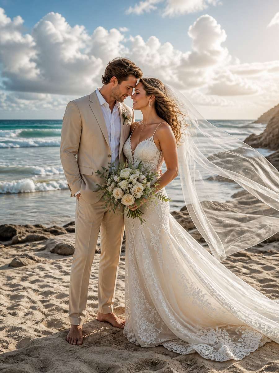 Windy Veil Ocean Romance photo