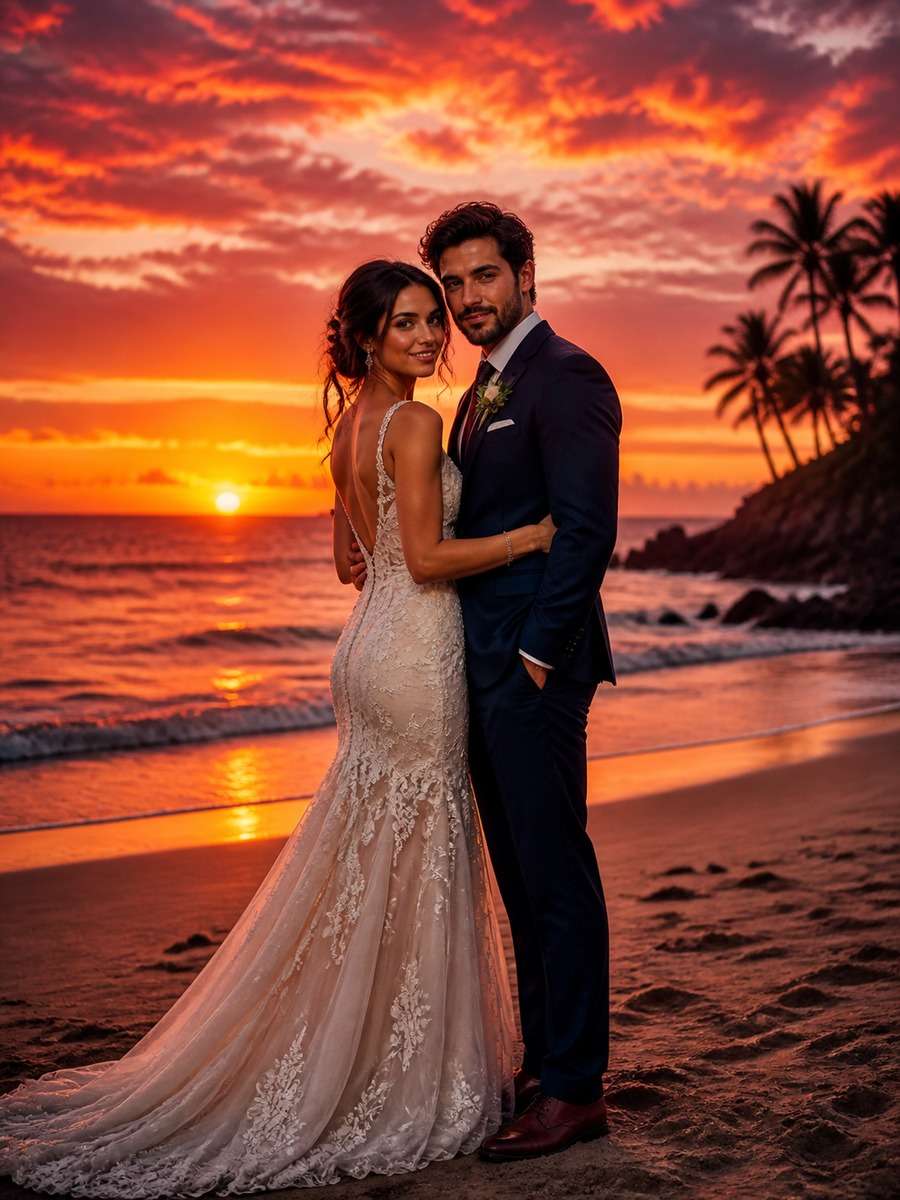 Dramatic Sunset Silhouette photo