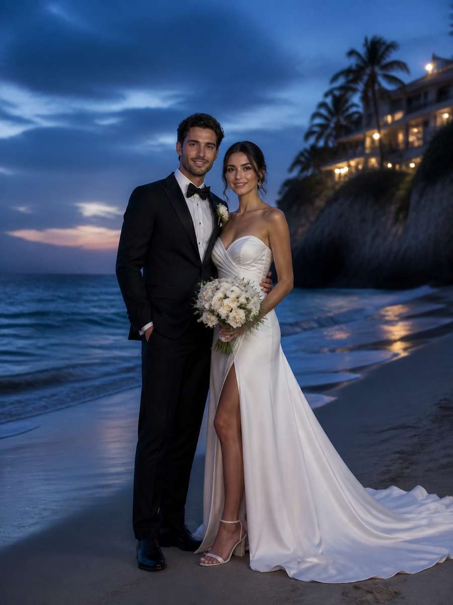 Blue Hour Coastal Elegance photo