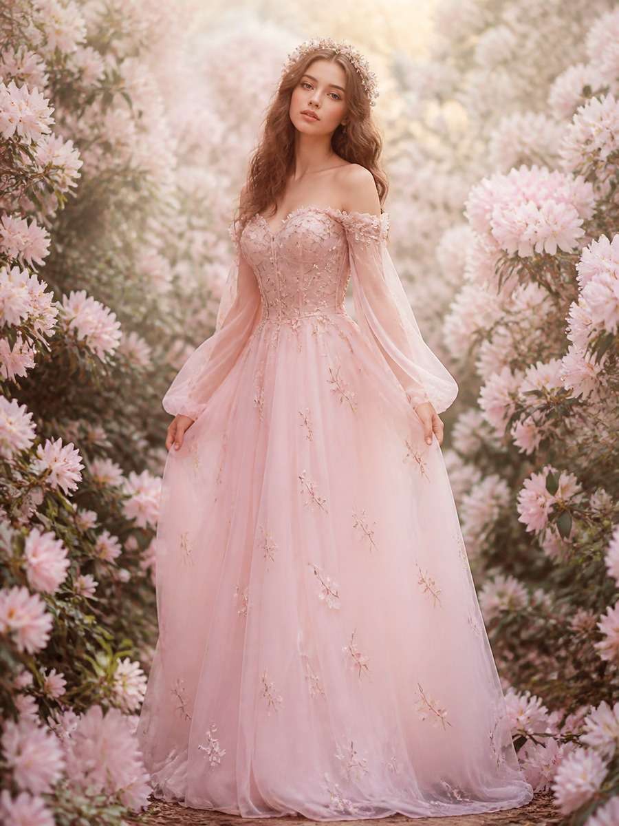 Ethereal Floral Portrait photo