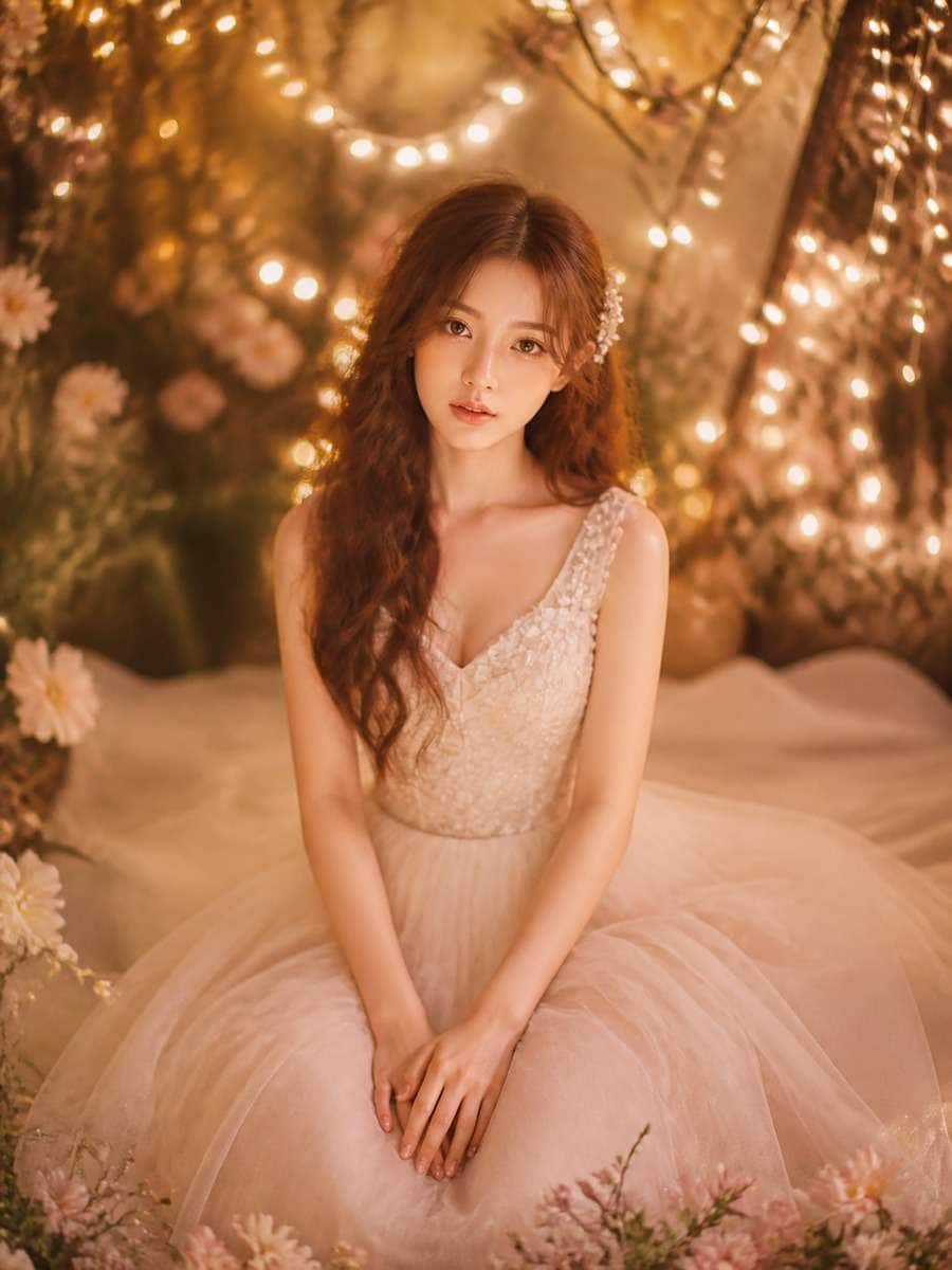 Fairy Light Portrait photo