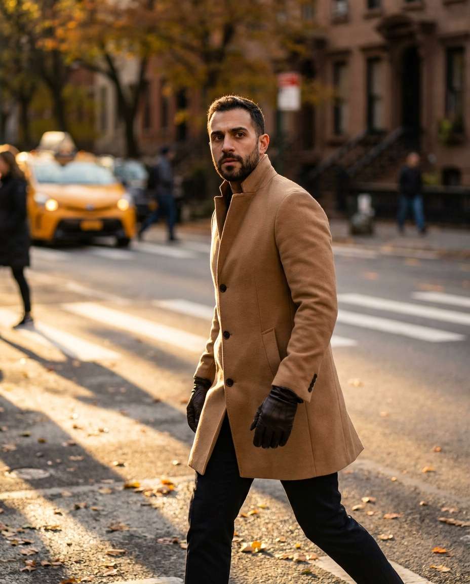 street crosswalk leaves photo