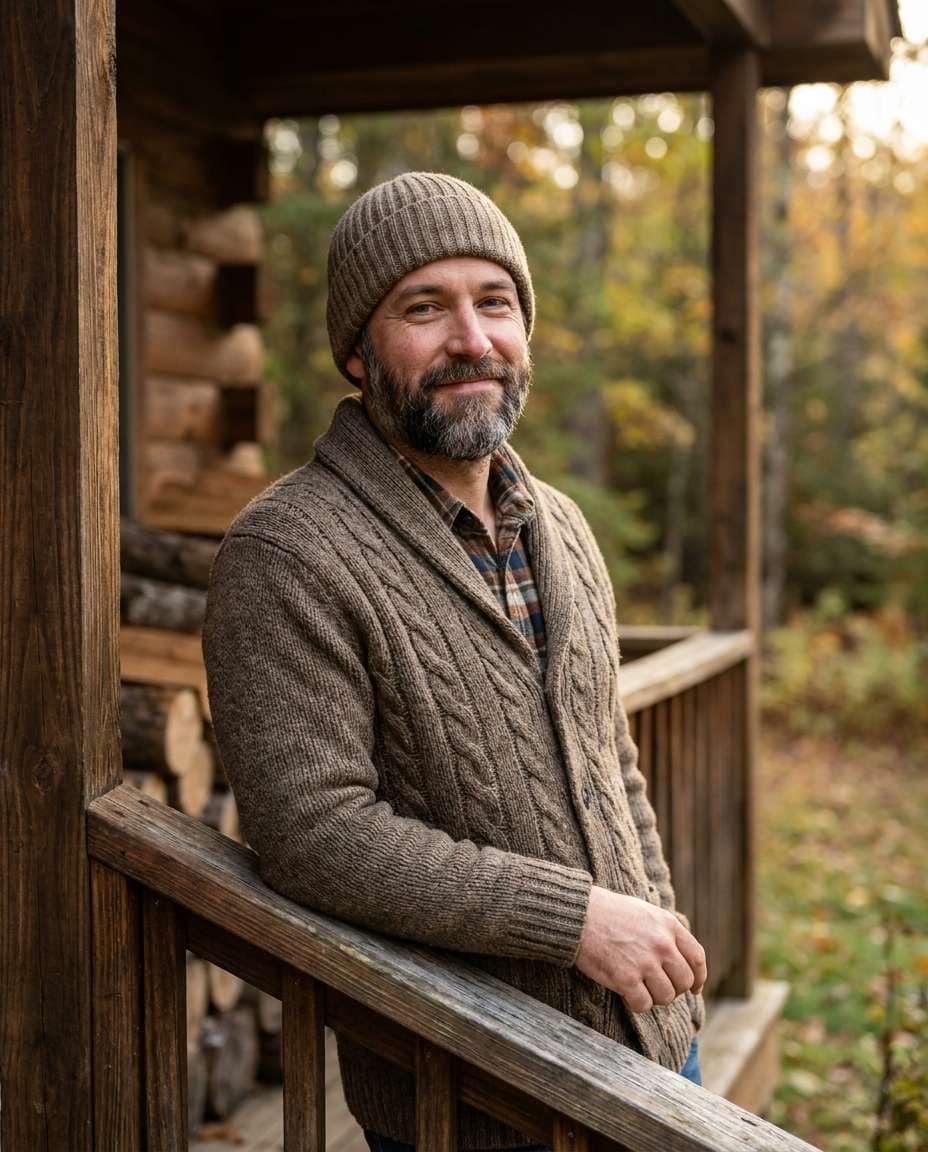 cabin porch cozy photo