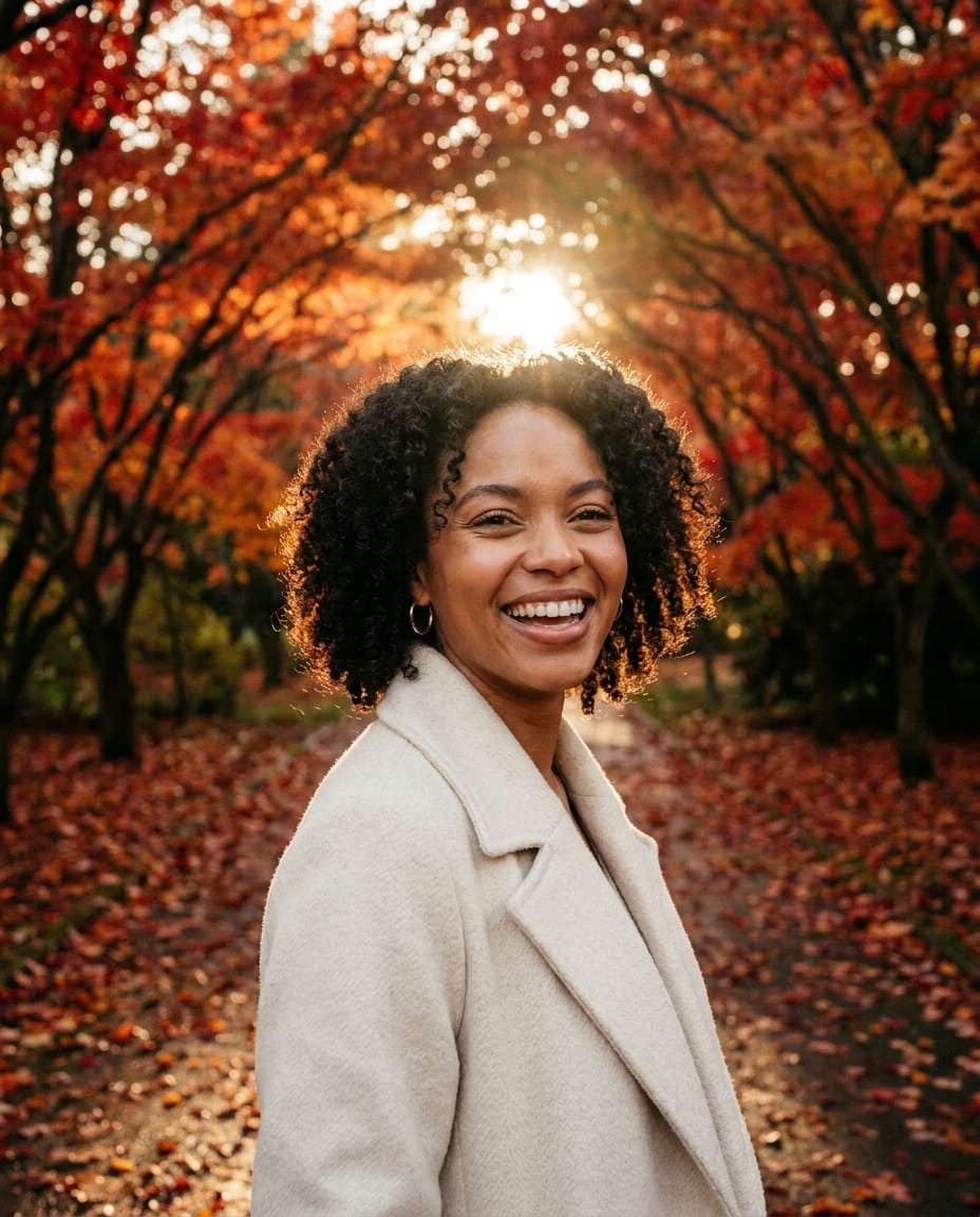 maple tunnel portrait photo