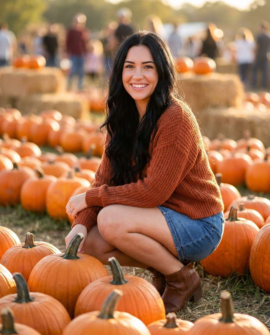 pumpkin patch smile photo