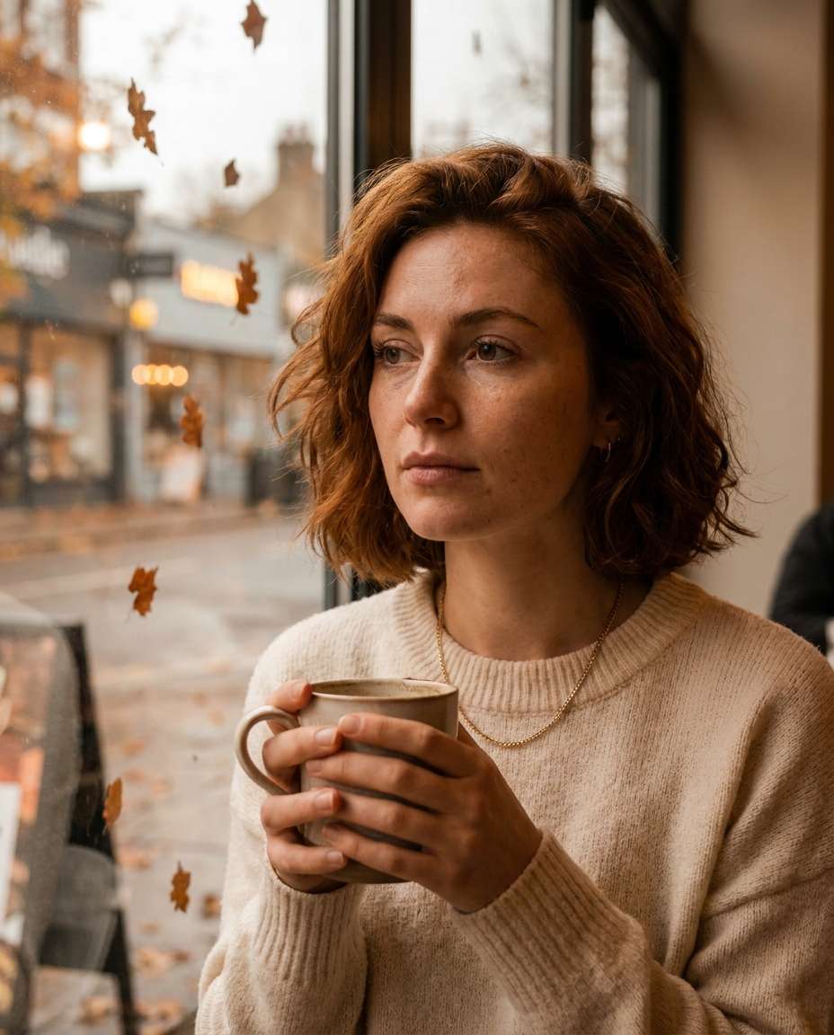 cozy cafe window photo