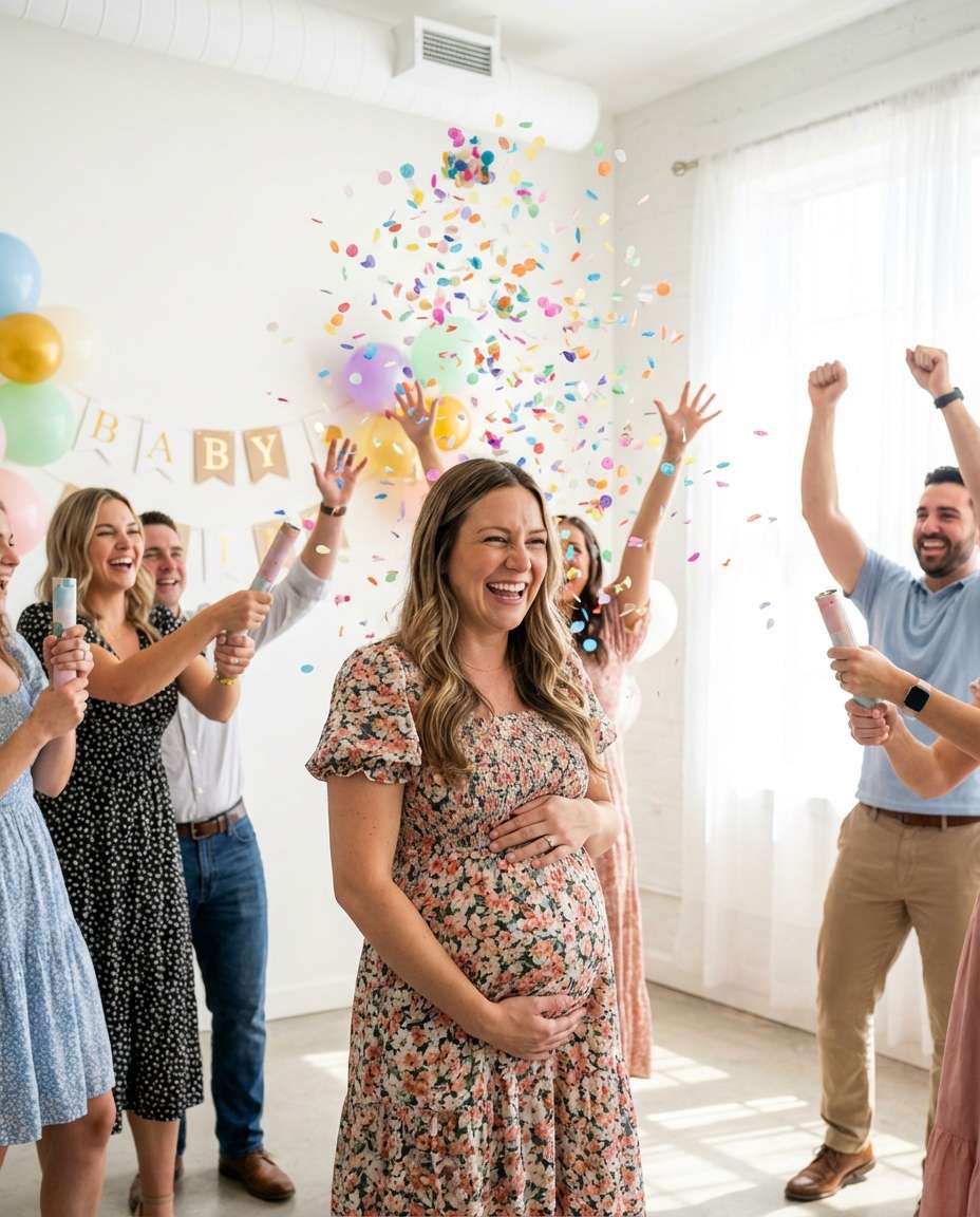 confetti pop action photo