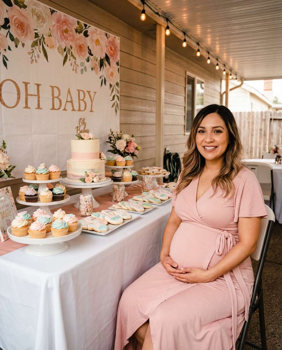 dessert table glam photo