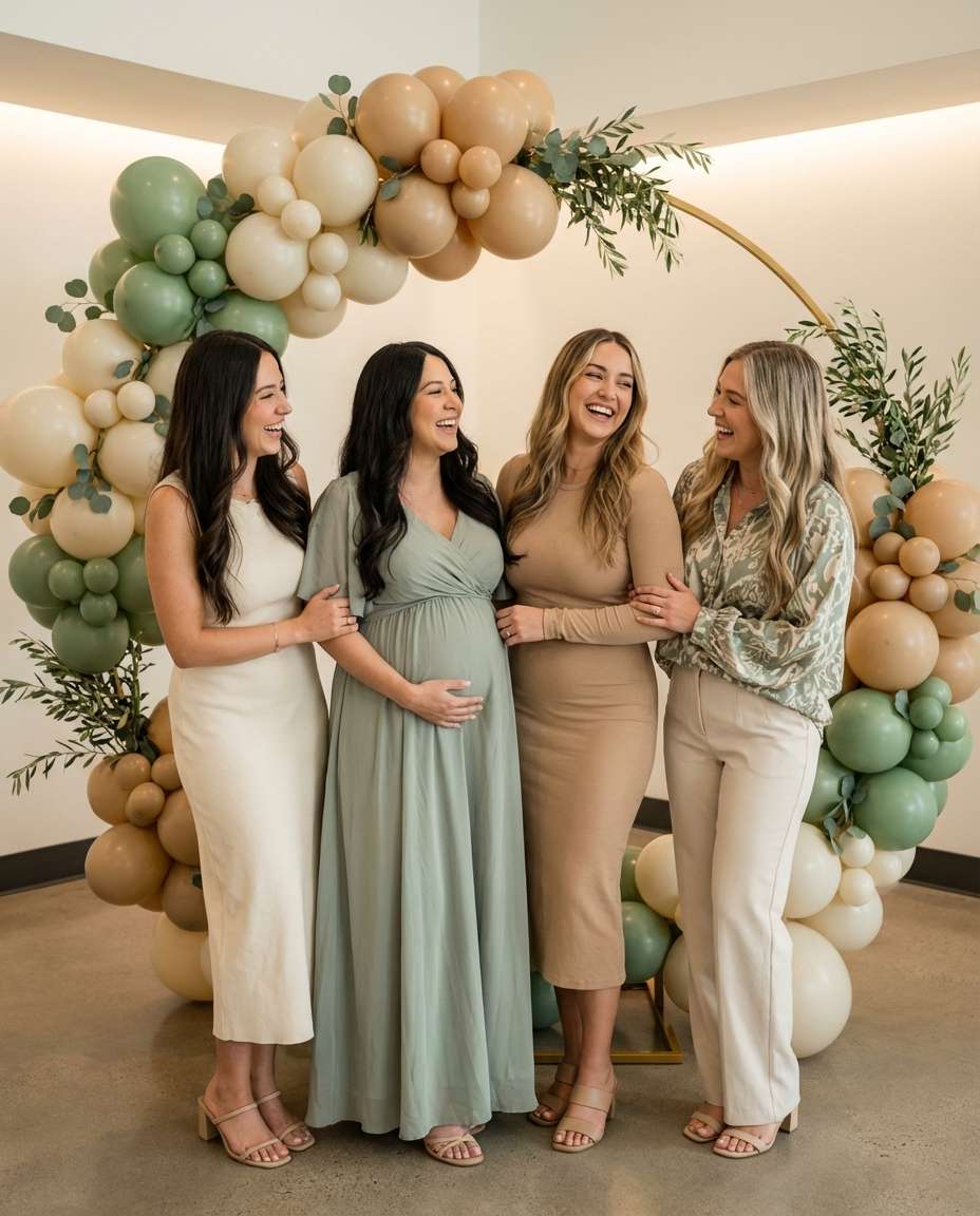 genderneutral sage party photo