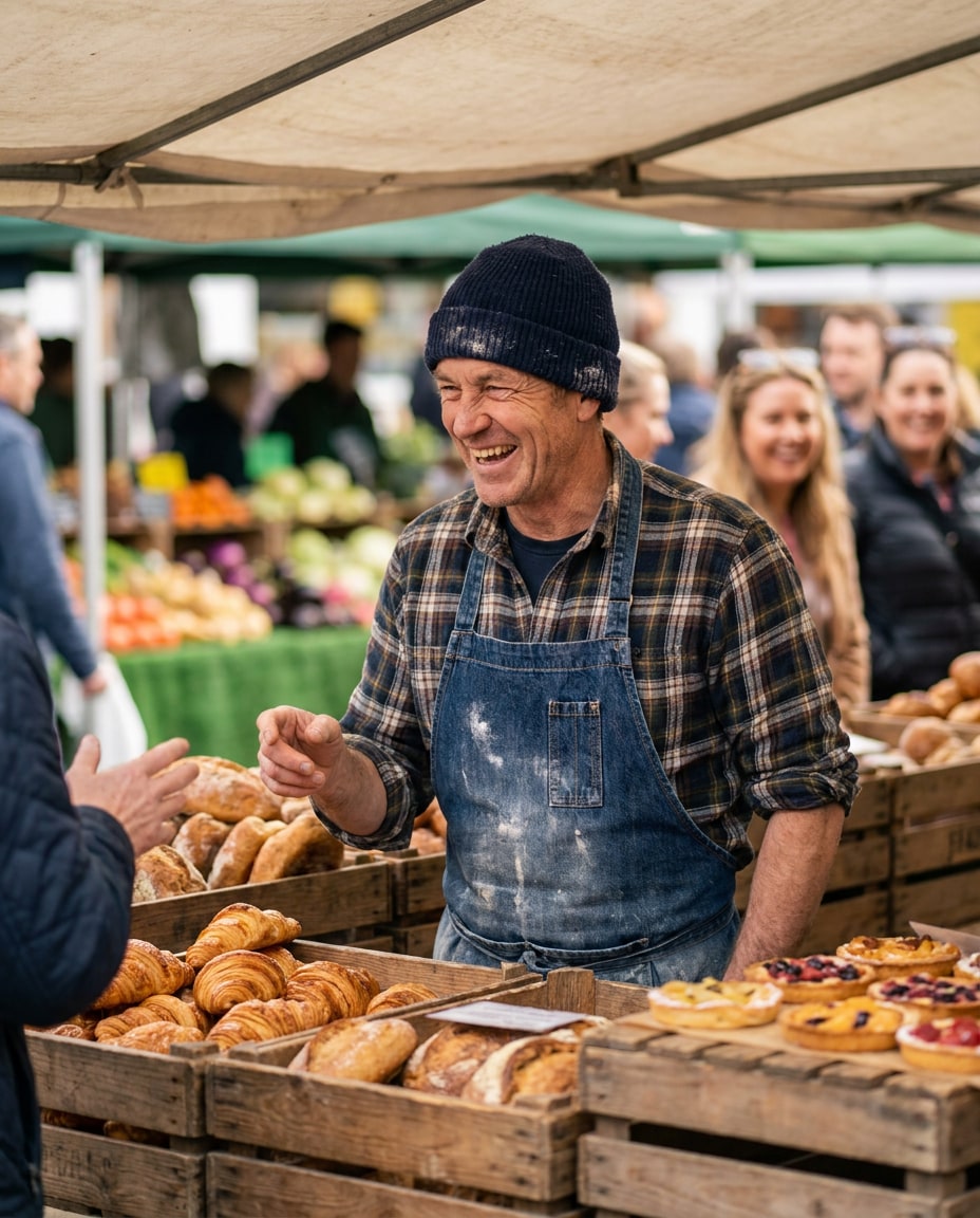 farmers market stall photo