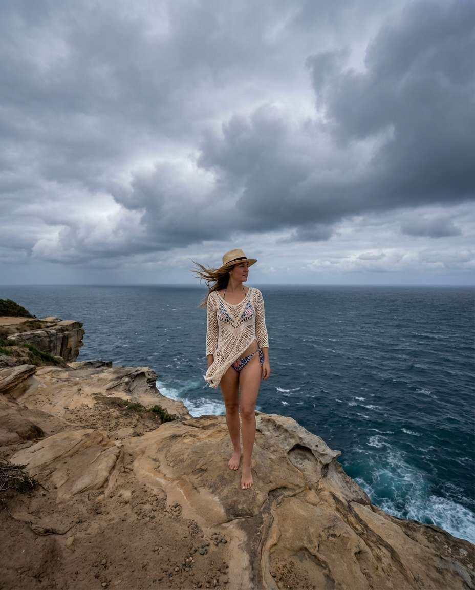 coastal cliff view photo