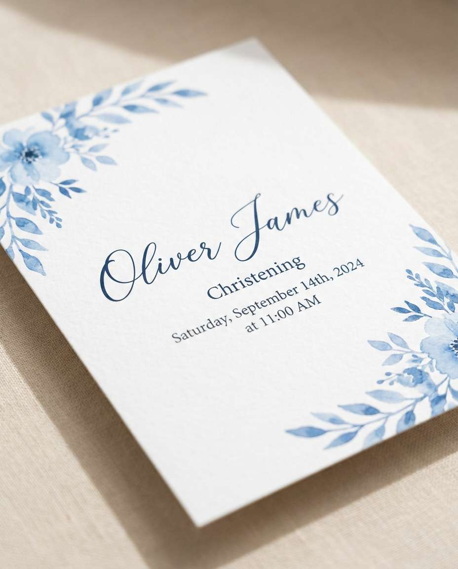 blue floral corners photo