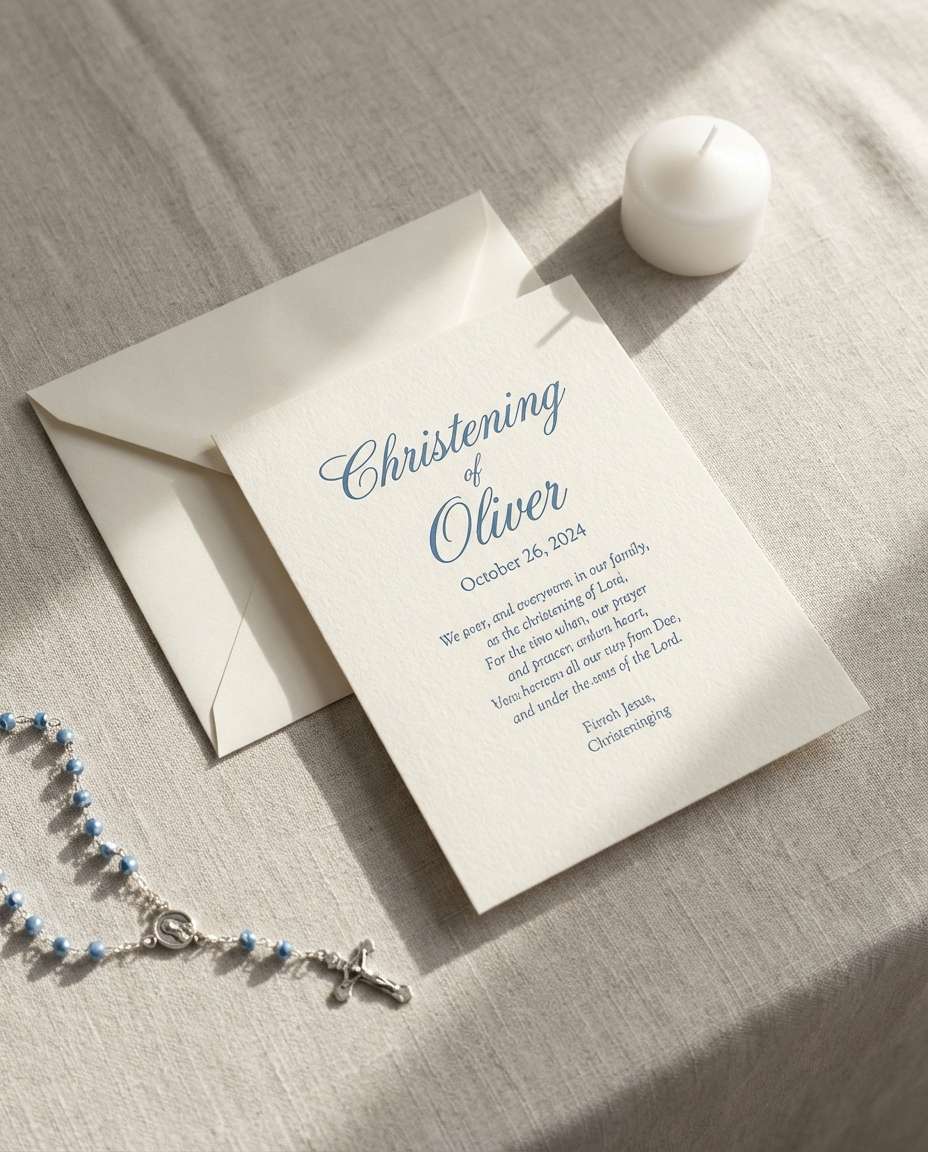 flat lay with rosary photo