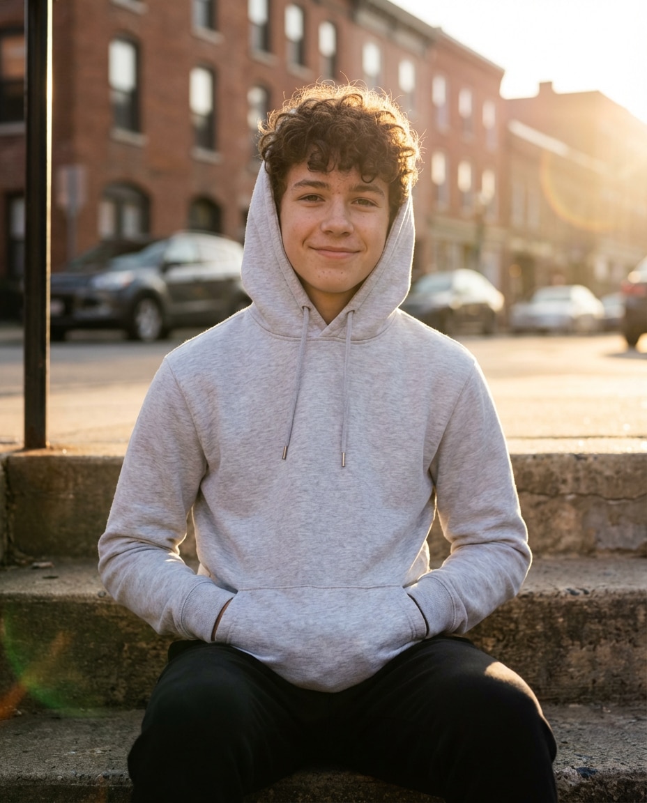 golden hour steps photo