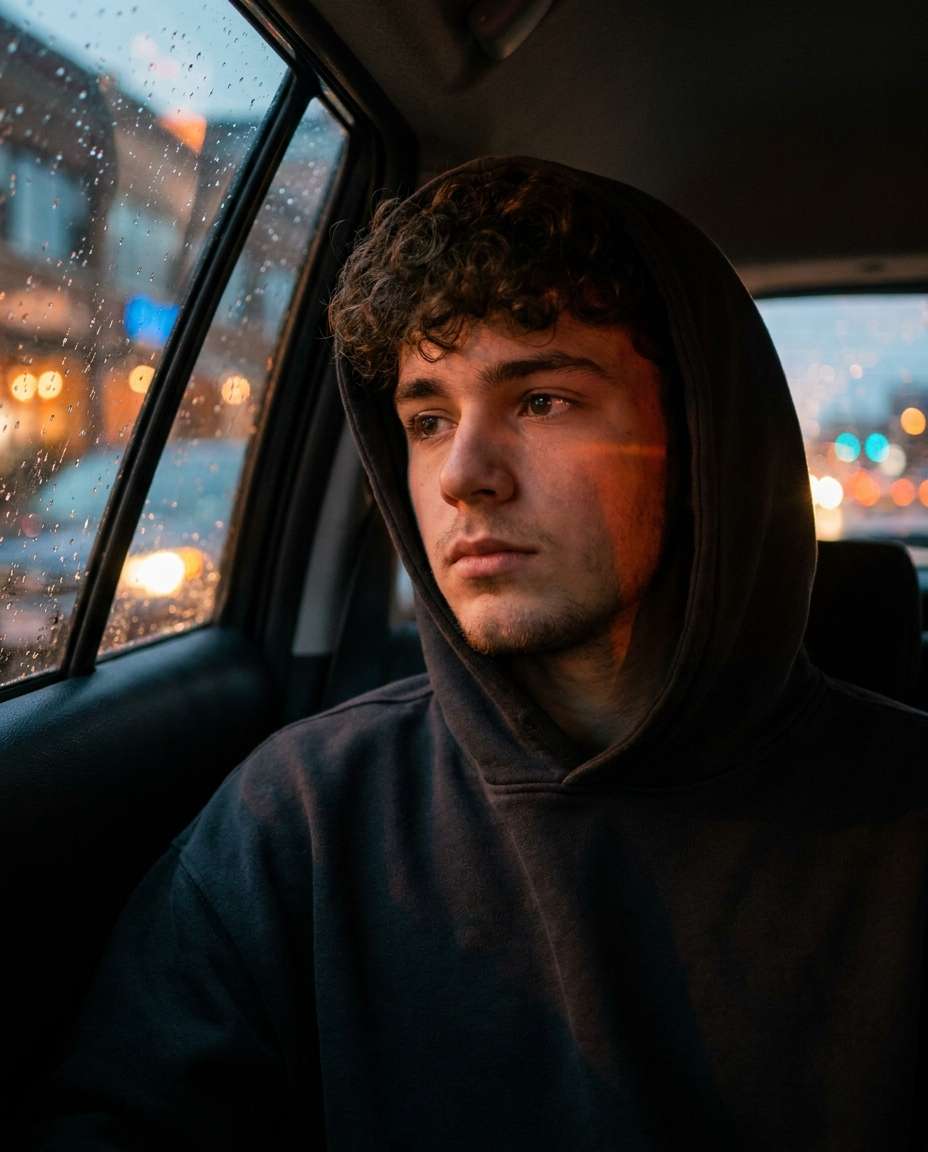 car window reflection photo