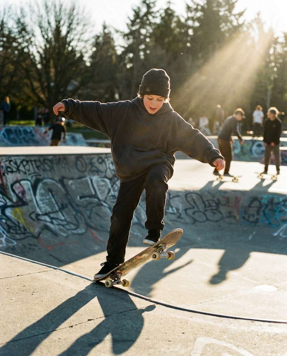 skatepark action freeze photo