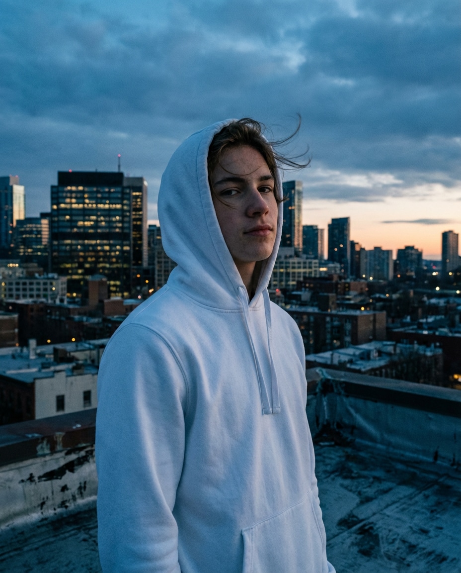 rooftop windy skyline photo