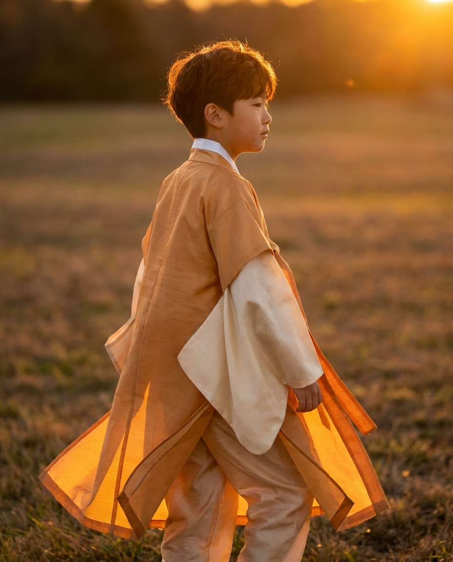 golden hour silk drape photo