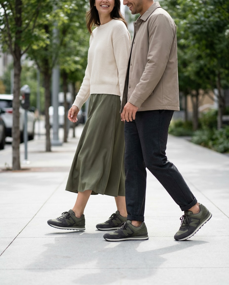 coordinated sneakers photo