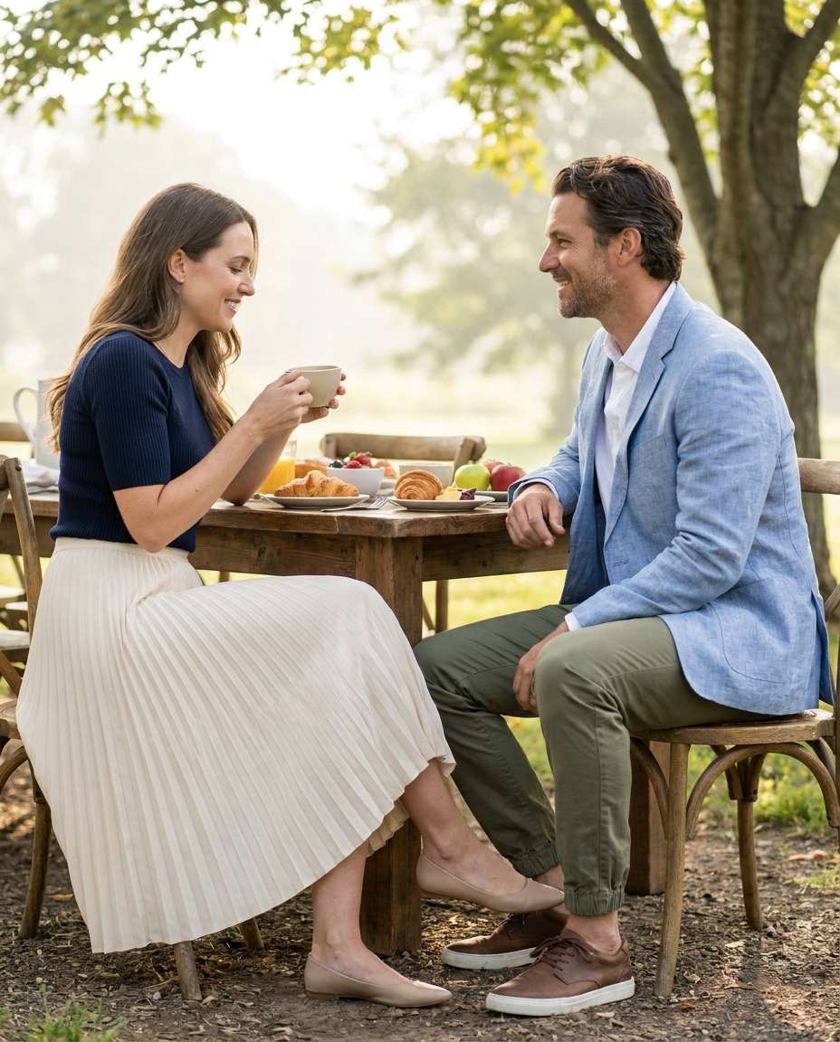 smart casual brunch photo