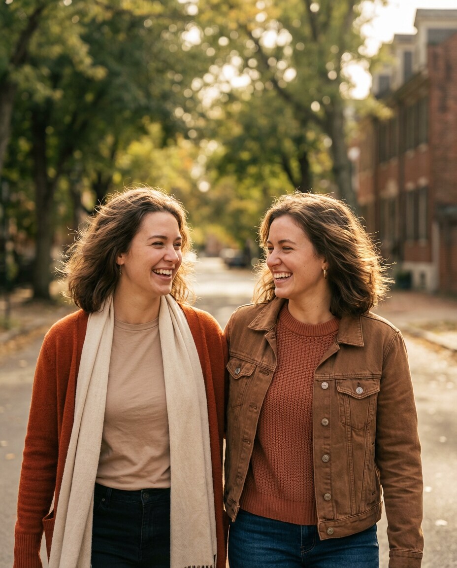 golden hour walk photo