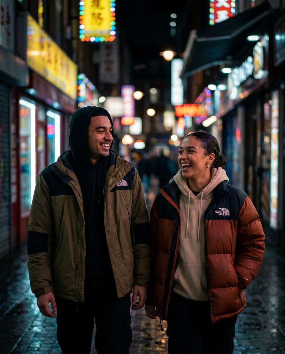 city night neon photo