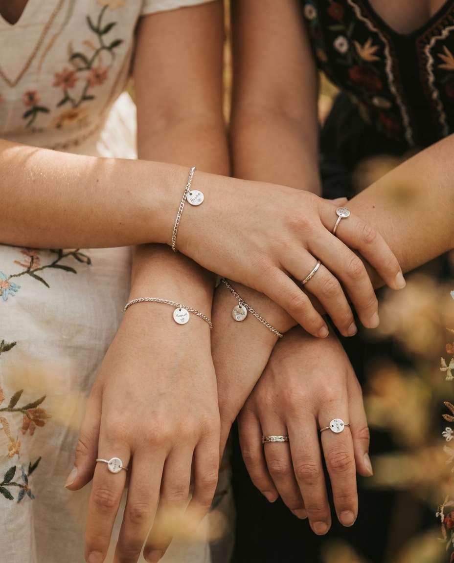 hands and matching rings photo
