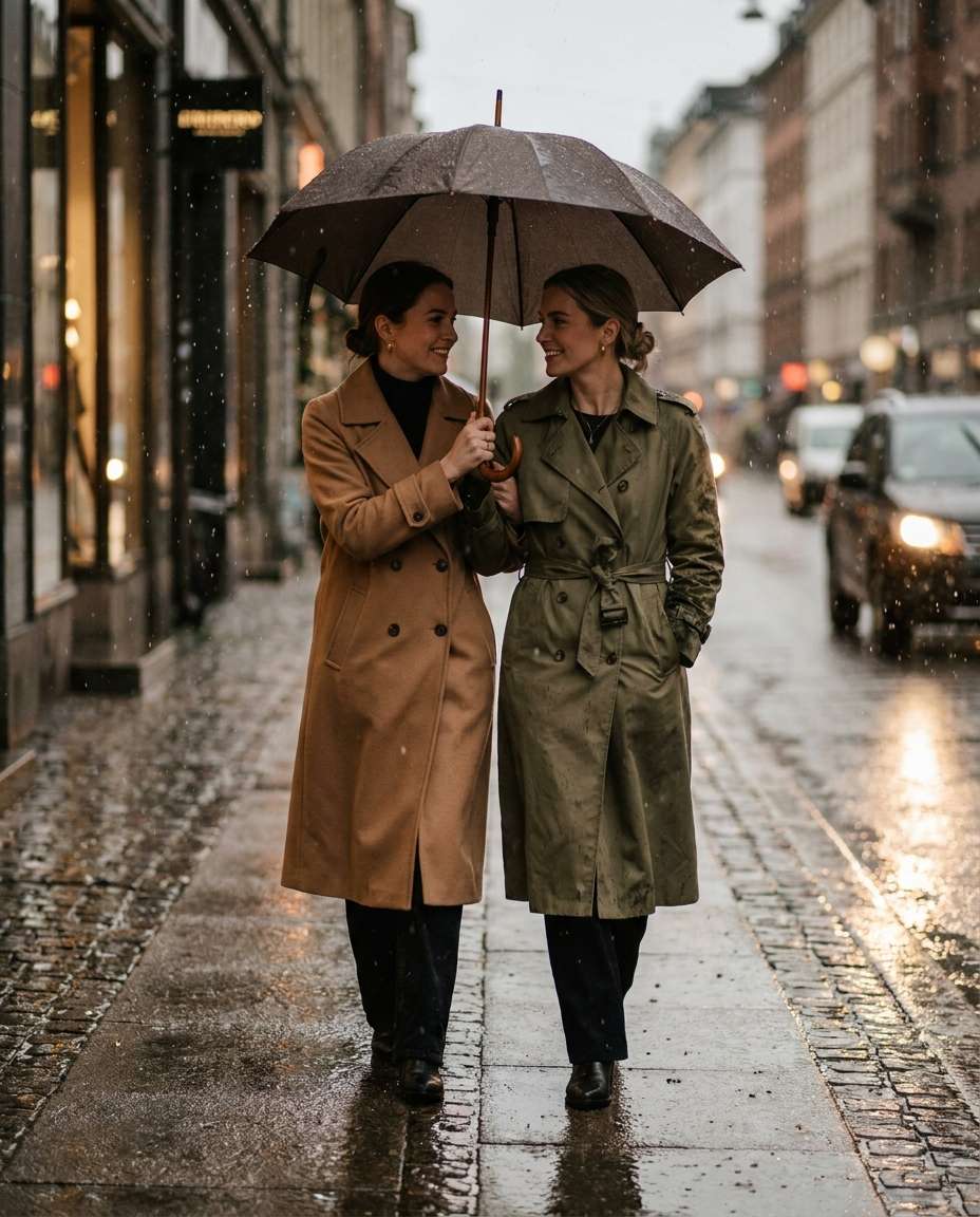 rainy day umbrella photo