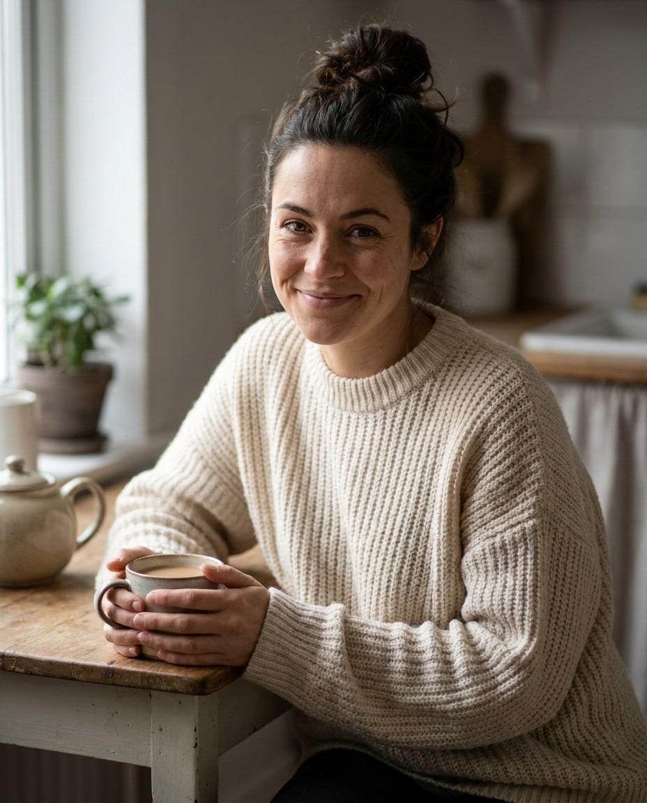 cozy knit morning photo