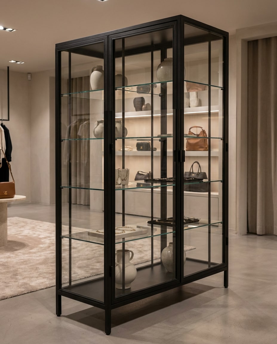 glass display cabinet photo