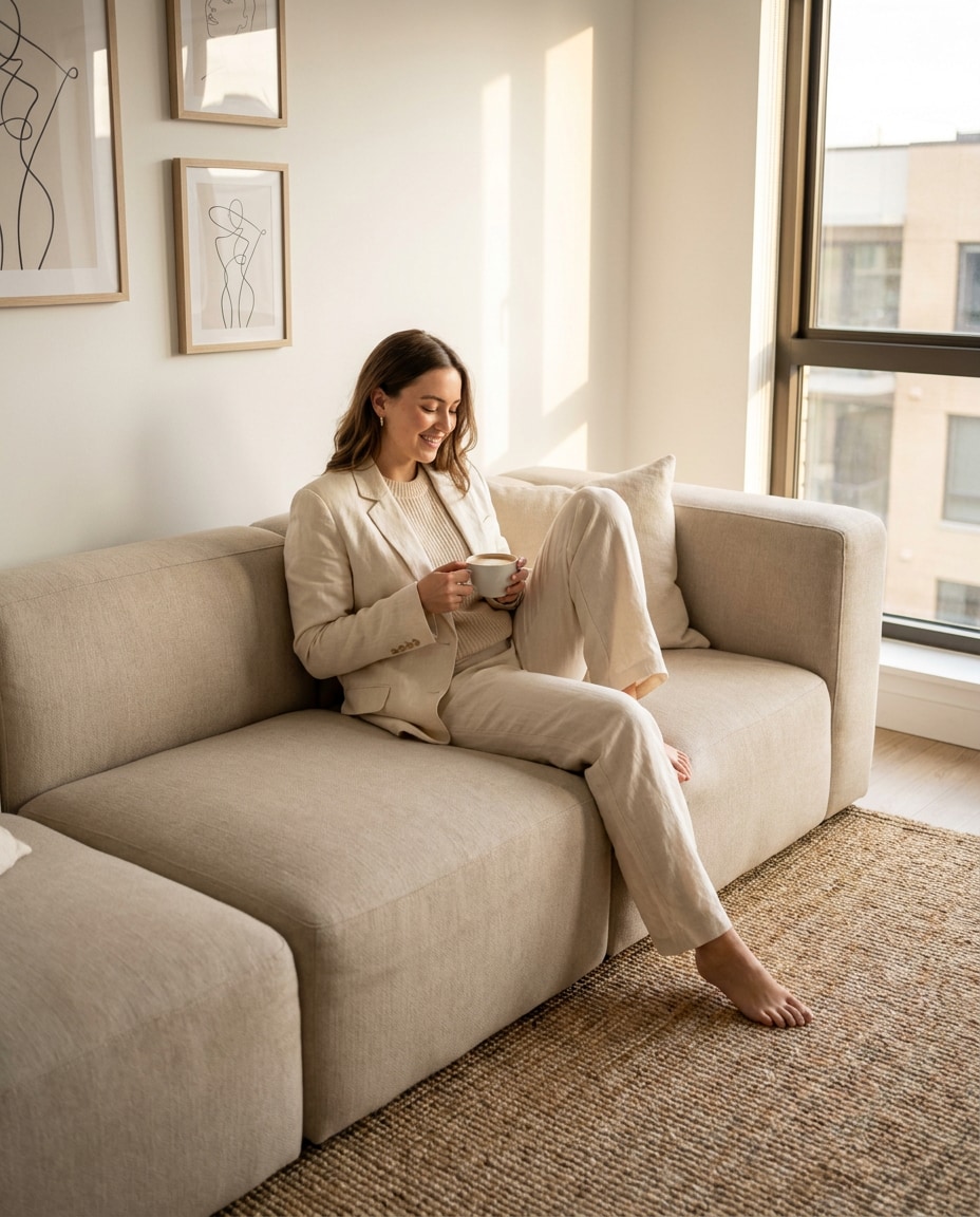 sofa sit lifestyle photo