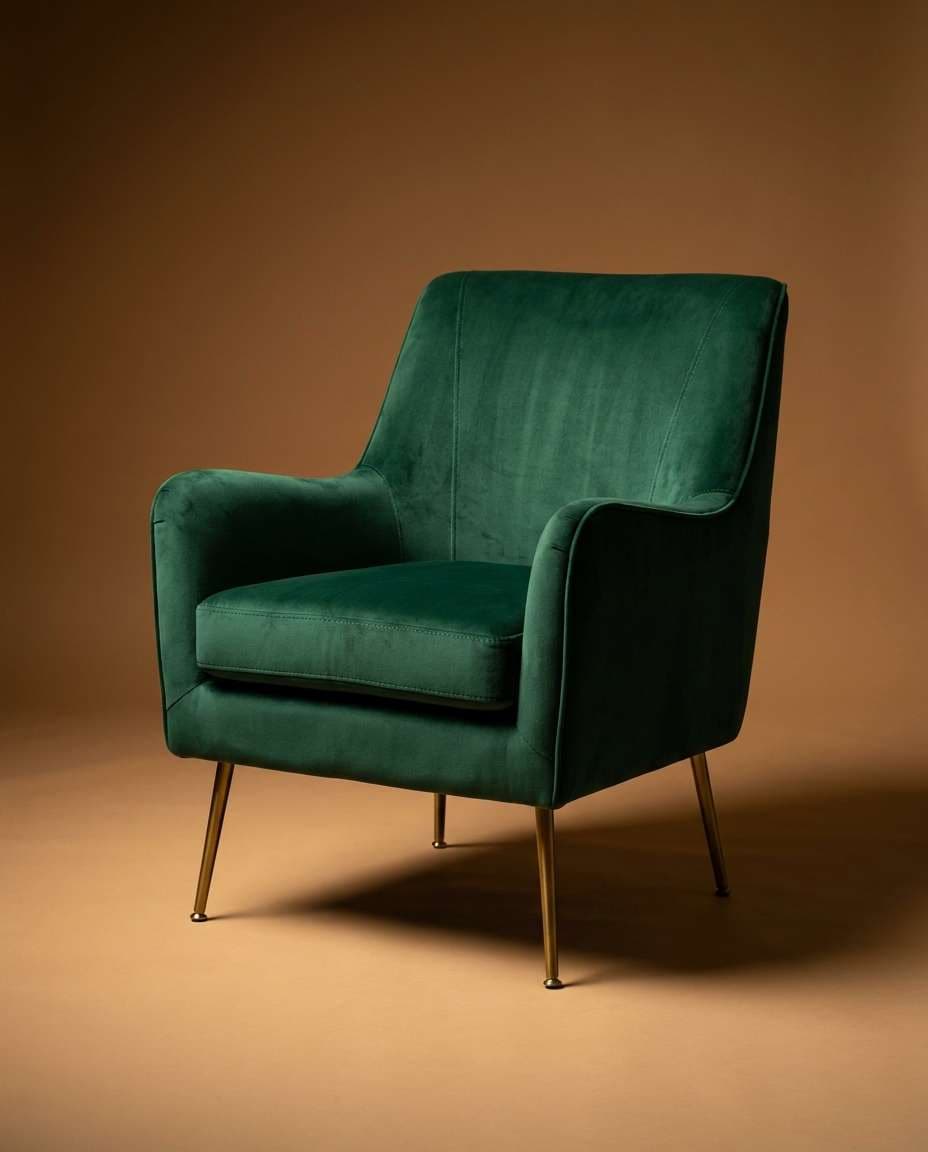 velvet accent chair photo