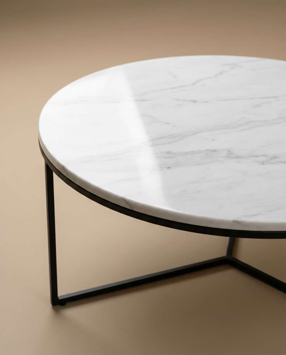 marble coffee table photo