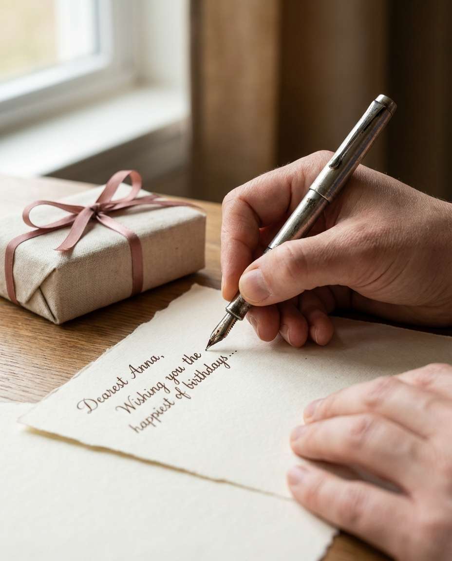 handwritten letter closeup photo