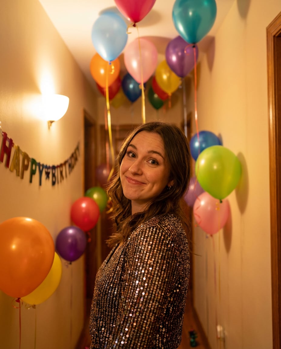 balloons hallway photo