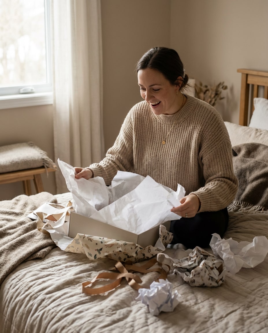 surprise gift reveal photo