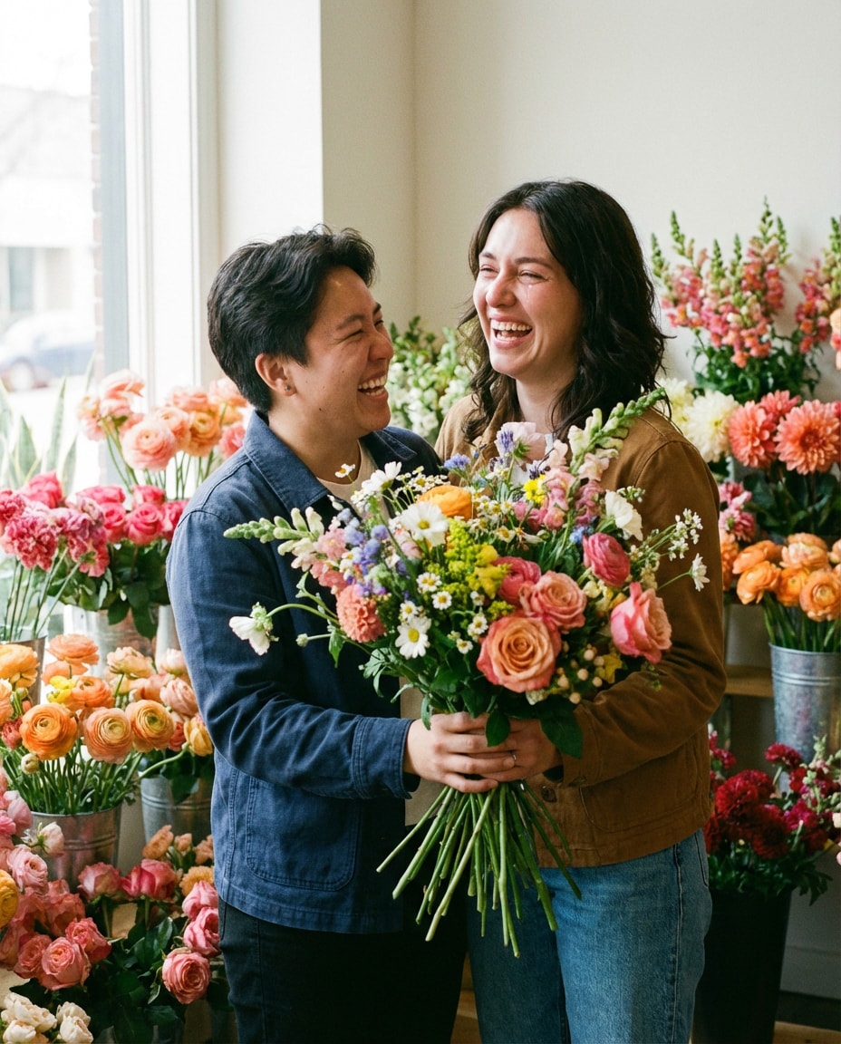 flower shop surprise photo