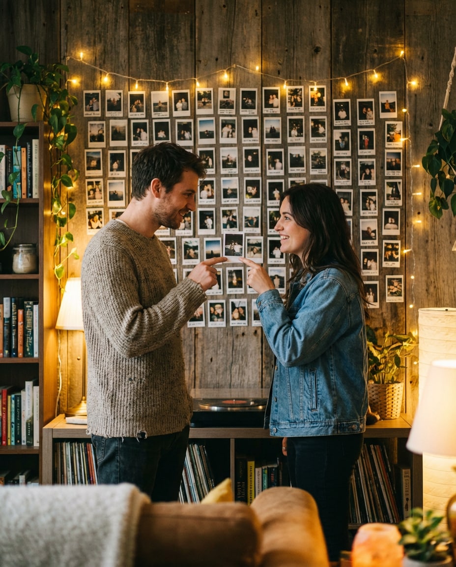 polaroid memory wall photo