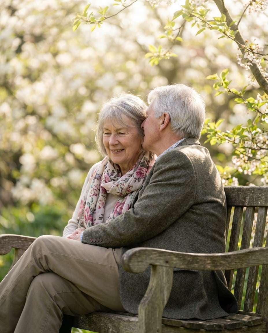 garden bench whisper photo