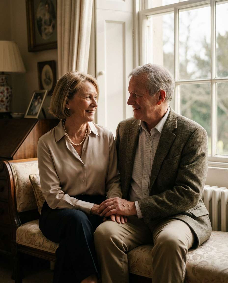 mature couple elegance photo