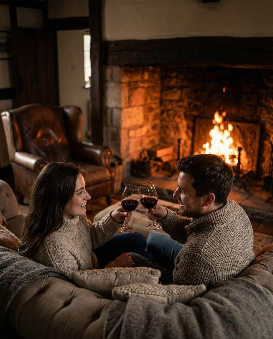 fireplace toast photo