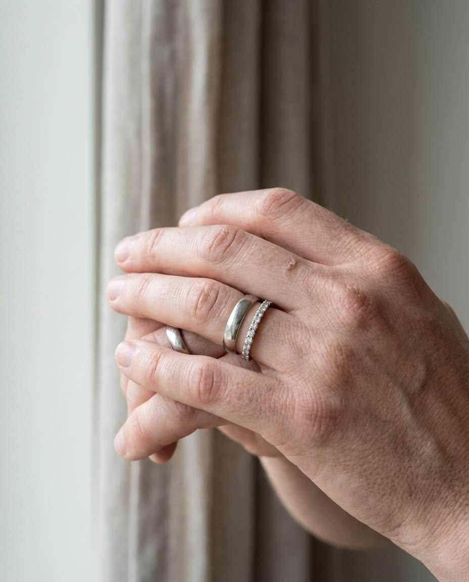 hands and rings closeup photo